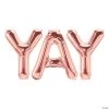 Rose Gold YAY Balloon Kit - 3 Pc.
