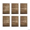 Rustic Wedding Table Signs - 6 Pc. -Party Decorations Sales Shop rustic wedding table signs 6 pc 13972435