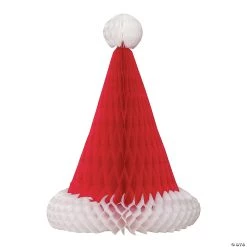 Santa Hat Christmas Honeycomb Centerpiece