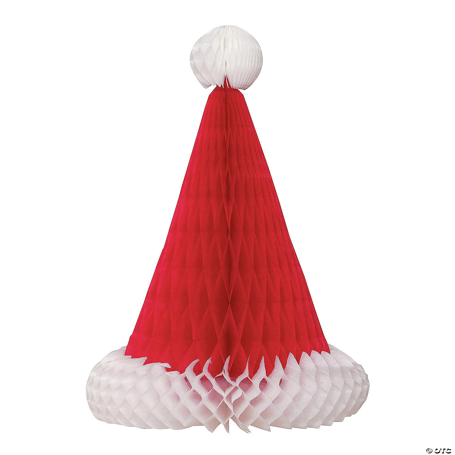 Santa Hat Christmas Honeycomb Centerpiece 3 Santa Hat Christmas Honeycomb Centerpiece