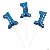 1st Birthday Self-Inflating 6" Mylar Balloons - 6 Pc. -Party Decorations Sales Shop self inflating 1st birthday blue mylar 6 balloons 6 pc 70 8869