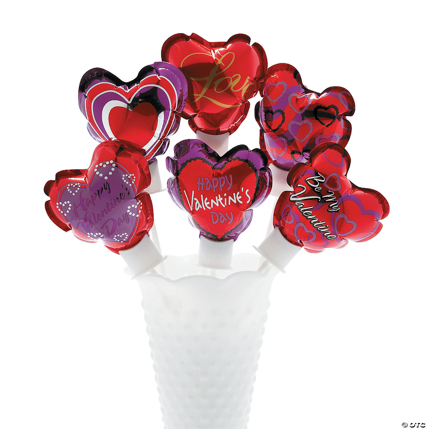 Self-Inflating 4" Valentine Heart Balloon Assortment - 50 Pc. 4 Self-Inflating 4" Valentine Heart Balloon Assortment - 50 Pc. - Image 2