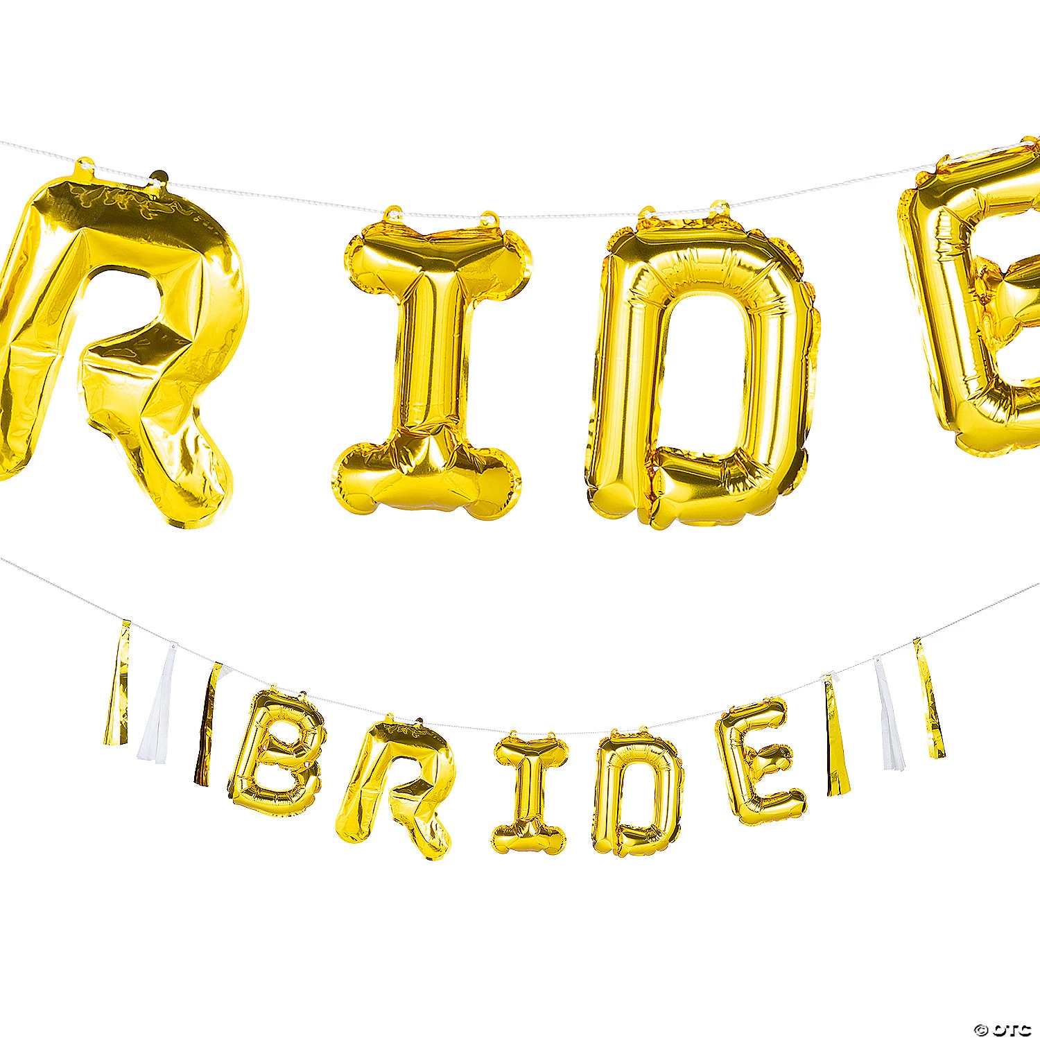 Self-Inflating Bride Mylar Balloon Garland 3 Self-Inflating Bride Mylar Balloon Garland