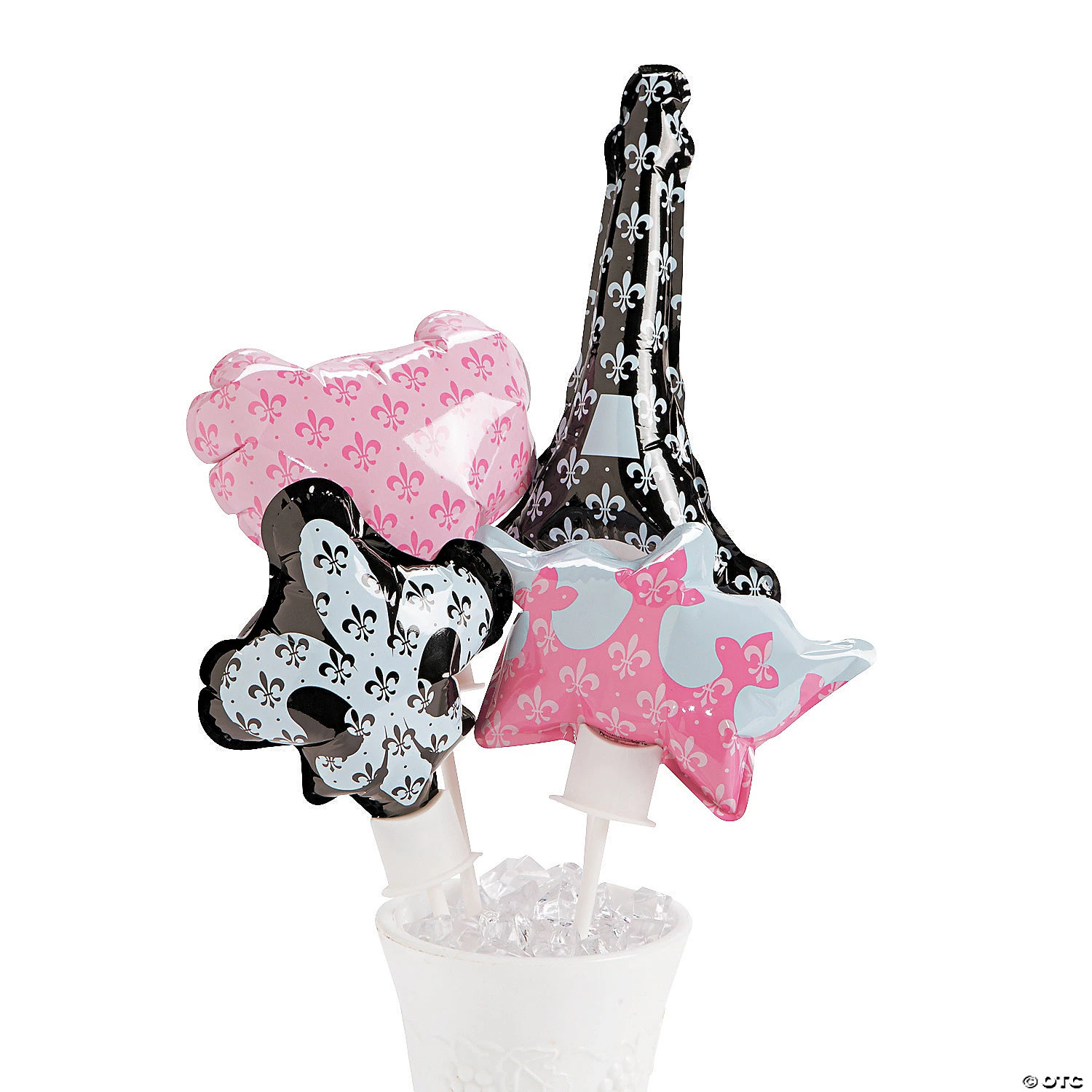 Self-Inflating Perfectly Paris 4" - 6" Mylar Balloons - 12 Pc. 4 Self-Inflating Perfectly Paris 4" - 6" Mylar Balloons - 12 Pc. - Image 2