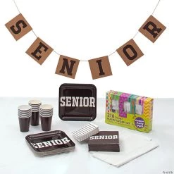 Senior Graduation Party Tableware KIt for 24 Guests
