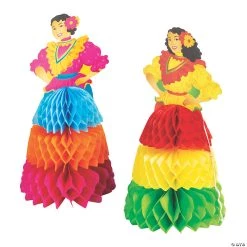 Senorita Honeycomb Centerpieces - 6 Pc.