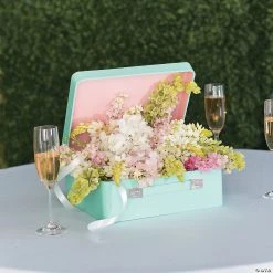 Shabby Chic Mini Suitcase Centerpiece 7 Shabby Chic Mini Suitcase Centerpiece -Party Decorations Sales Shop shabby chic mini suitcase centerpiece3 8932 a02