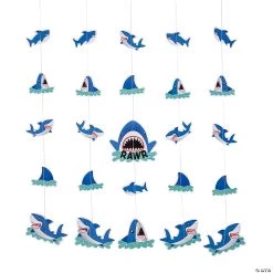 Shark Hanging Decorations - 6 Pc.