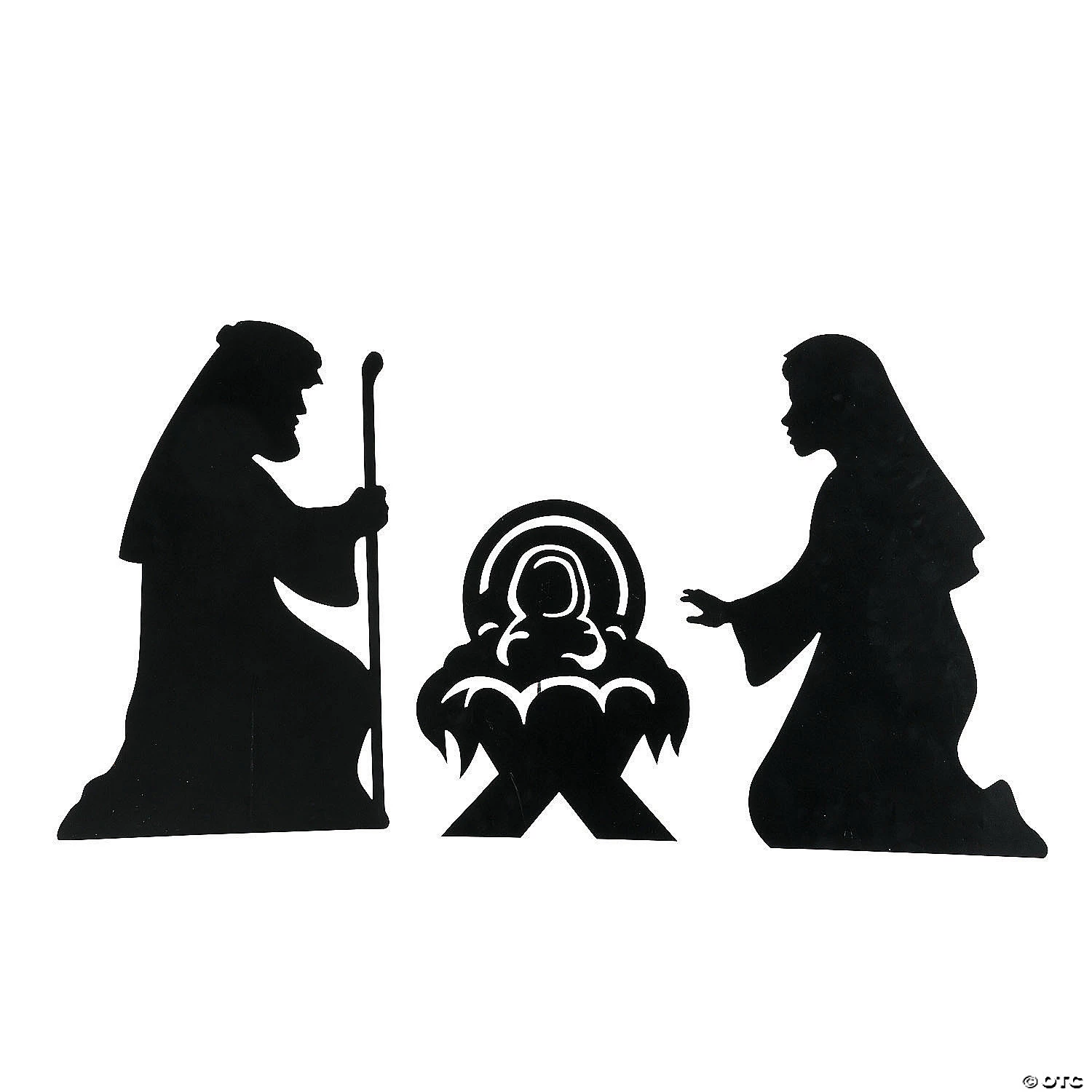 Silhouette Nativity Outdoor Yard Sign Set 4 Silhouette Nativity Outdoor Yard Sign Set - Image 2