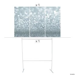 Silver Celebrations Backdrop Banner Kit - 2 Pc. -Party Decorations Sales Shop silver celebrations backdrop banner kit 2 pc 14106289 a01