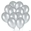 Metallic 11" Latex Balloons - 24 Pc. -Party Decorations Sales Shop silver metallic 11 latex balloons 24 pc 17 119