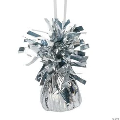 Silver Metallic Balloon Weights - 12 Pc.