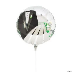 Silver Wedding 18" Mylar Balloon