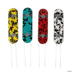 Skateboard Yard Stakes - 4 Pc.