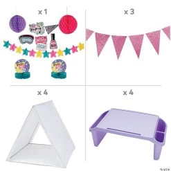 Slumber Party Kit for 4 Guests -Party Decorations Sales Shop slumber party kit for 4 guests13980063 a01
