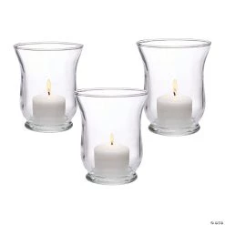 Small Clear Hurricane Candle Holders - 12 Pc. -Party Decorations Sales Shop small clear hurricane candle holders 12 pc 13826230 a01