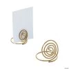 Small Spiral Place Card Holders - 12 Pc. -Party Decorations Sales Shop small gold spiral place card holders 12 pc 13788836