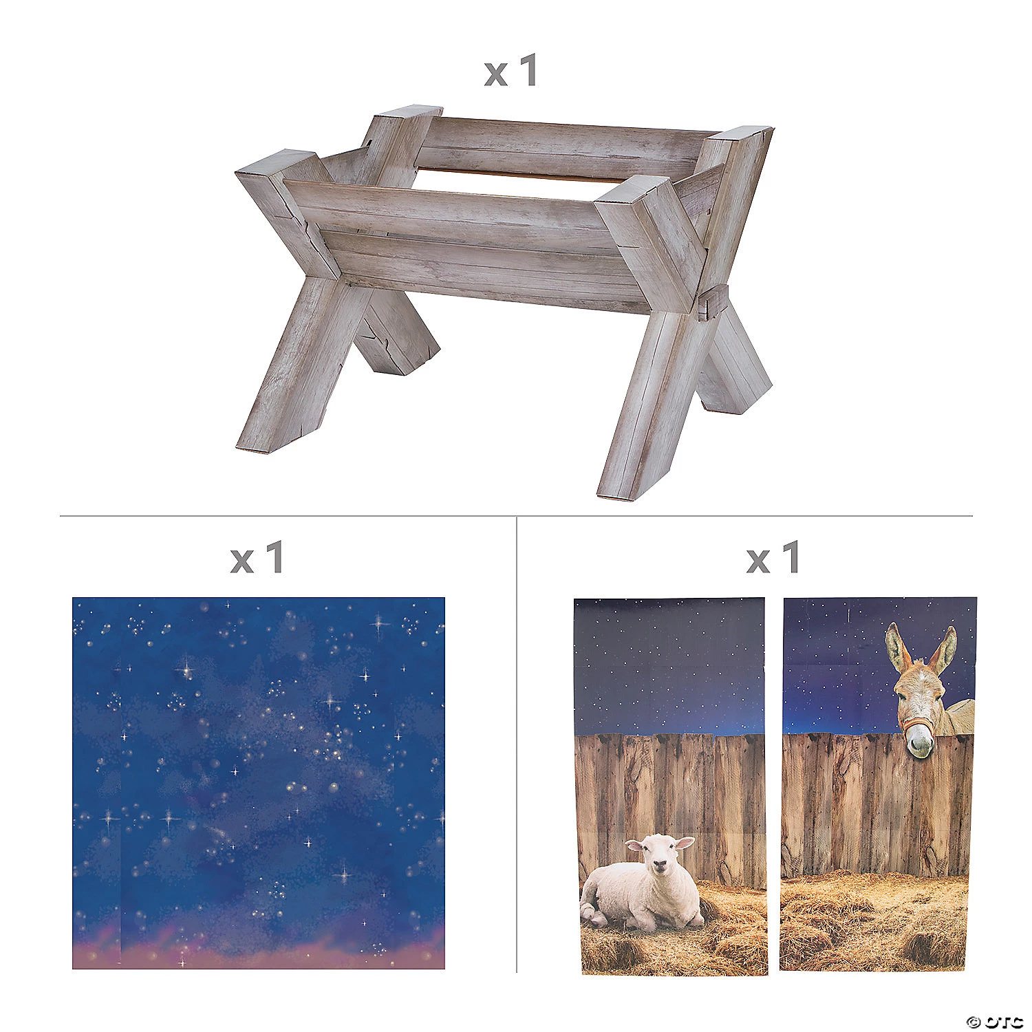 Small Nativity Pageant Decorating Kit - 4 Pc. 4 Small Nativity Pageant Decorating Kit - 4 Pc. - Image 2