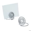 Small Spiral Place Card Holders - 12 Pc. -Party Decorations Sales Shop small silver spiral place card holders13788794
