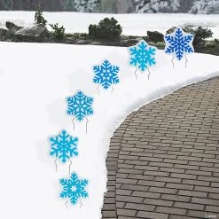 Snowflake Sidewalk Signs - 6 Pc.