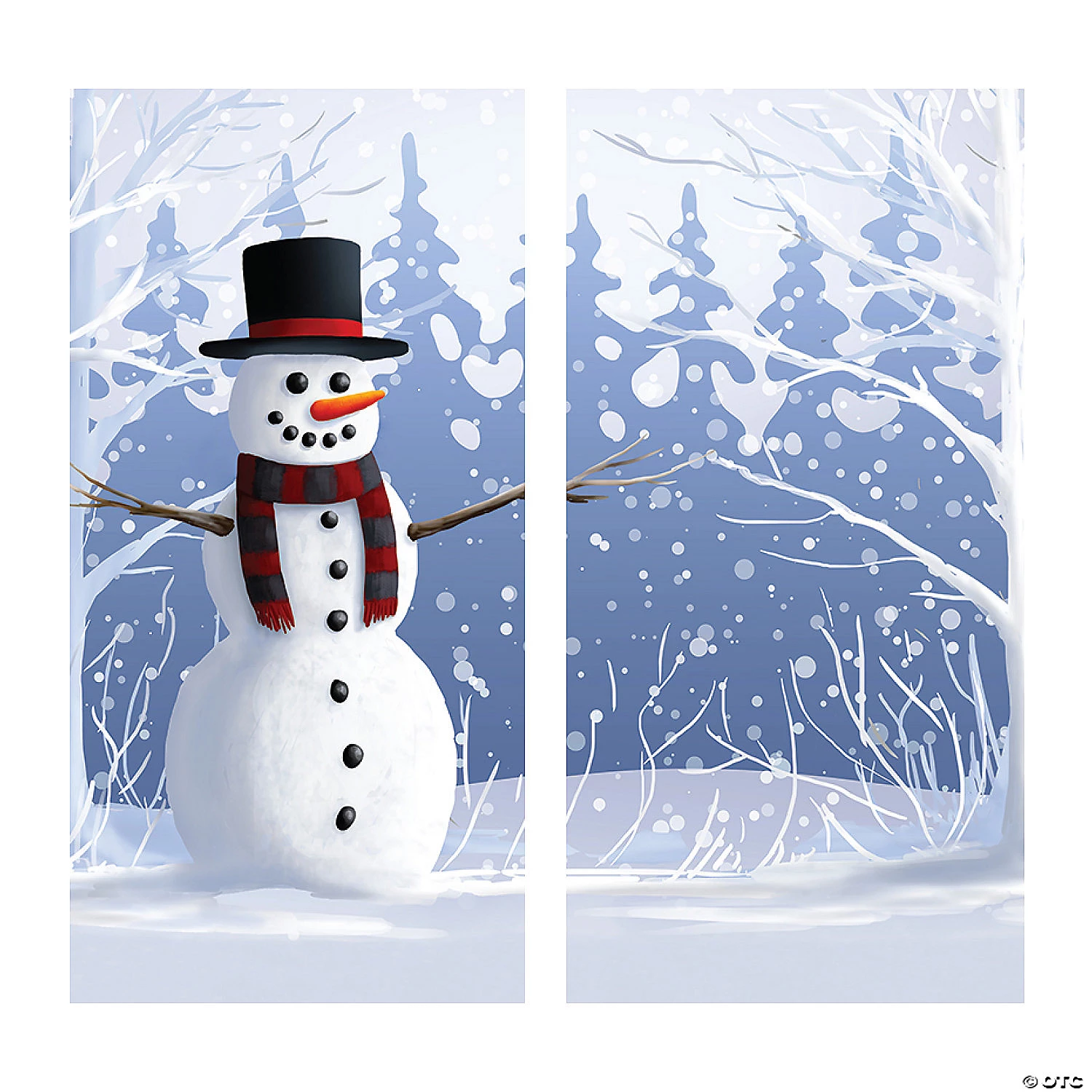 Snowman Backdrop Banner 4 Snowman Backdrop Banner - Image 2
