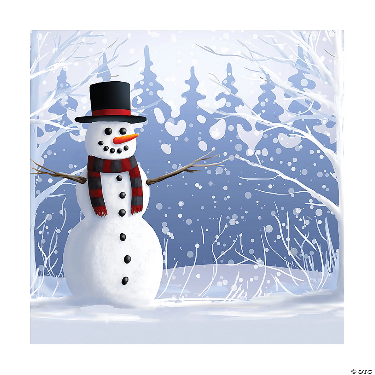 Snowman Backdrop Banner 3 Snowman Backdrop Banner