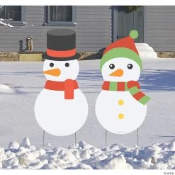 Snowman Outdoor Yard Signs