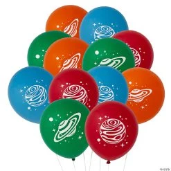 Space Party 11" Latex Balloons - 24 Pc.