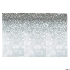 Sparkling Silver Vinyl Backdrop - 3 Pc.