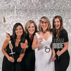 Sparkling Silver Vinyl Backdrop - 3 Pc. 9 Sparkling Silver Vinyl Backdrop - 3 Pc. -Party Decorations Sales Shop sparkling silver vinyl backdrop 3 pc 13676372 a03