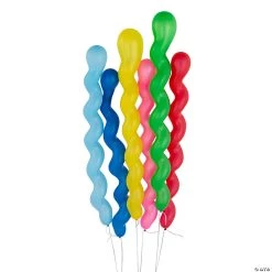 Spiral 27 1/2" Latex Balloons - 24 Pc.