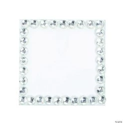 Square Beaded Plates - 3 Pc.