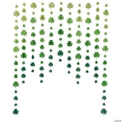 St. Patrick’s Day Hanging Shamrocks Curtain Backdrop