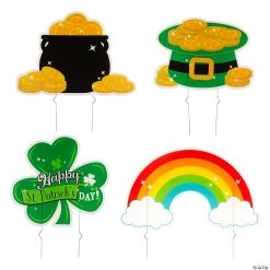 St. Patrick’s Day Yard Signs - 4 Pc. -Party Decorations Sales Shop st patrick s day yard signs 4 pc 13961765 a01