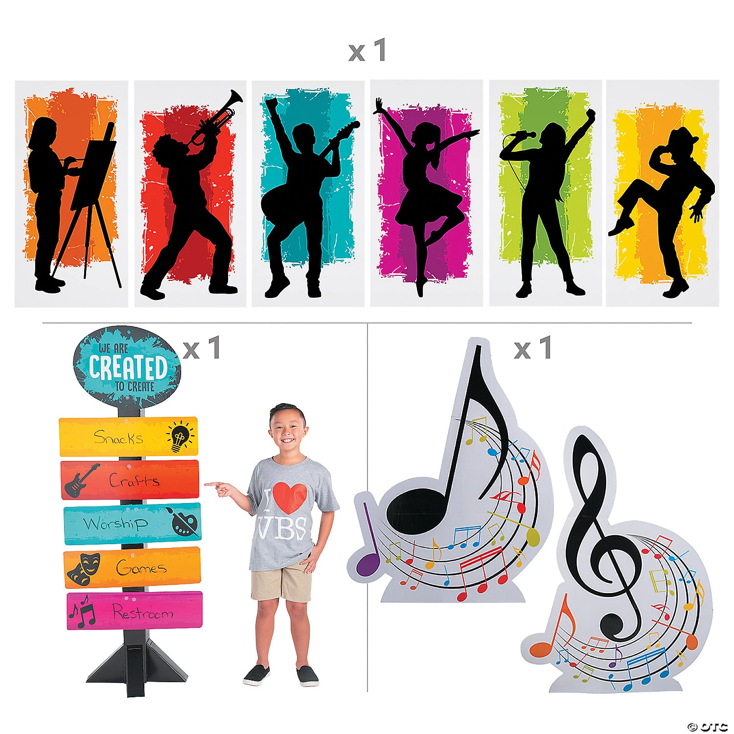 Studio VBS Performing Arts Silhouettes Decorating Kit - 4 Pc. 4 Studio VBS Performing Arts Silhouettes Decorating Kit - 4 Pc. - Image 2