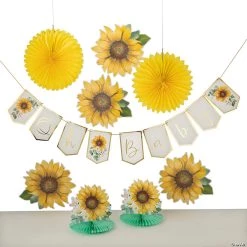Sunflower Baby Shower Decorating Kit - 9 Pc.