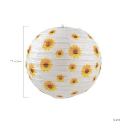 Sunflower Hanging Paper Lanterns - 6 Pc. -Party Decorations Sales Shop sunflower hanging paper lanterns 6 pc 14104462 a01
