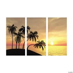 Sunset Beach Backdrop - 3 Pc. -Party Decorations Sales Shop sunset beach backdrop 3 pc 34 2478 a01