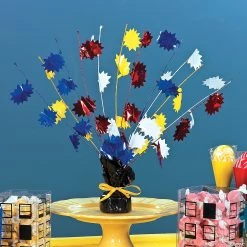 Superhero Foil Spray Centerpiece -Party Decorations Sales Shop superhero foil spray centerpiece13603100 a02