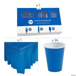 Sweet 16 Boy’s Birthday Party Tableware Kit for 24 Guests -Party Decorations Sales Shop sweet 16 boy s birthday party tableware kit for 24 guests14099558 a02