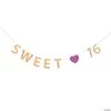 Sweet 16 Glitter Banner -Party Decorations Sales Shop sweet 16 glitter banner13933667