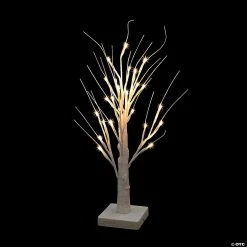 Tabletop White Light-Up Tree