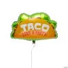 Taco 18" Mylar Balloons - 3 Pc.