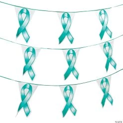 Awareness Ribbon Pennant Banner