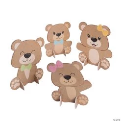 Teddy Bear Centerpiece Set - 4 Pc.