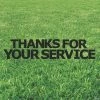 Thanks For Your Service Black Yard Sign -Party Decorations Sales Shop thanks for your service black yard sign13964979
