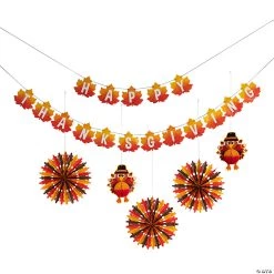 Thanksgiving Hanging Decorations Kit - 6 Pc.