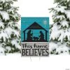 This Home Believes Nativity Yard Sign -Party Decorations Sales Shop this home believes nativity yard sign13780290