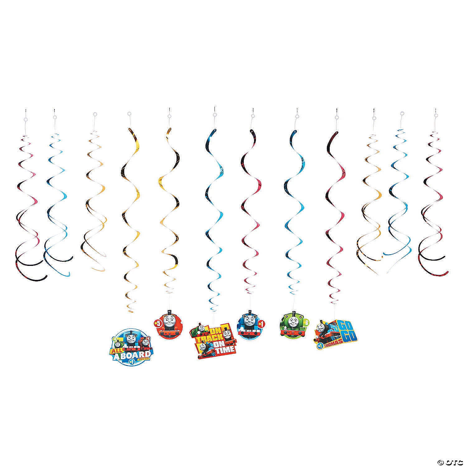 Thomas the Tank Engine & Friends™ Hanging Swirl Decorations - 12 Ct. 3 Thomas the Tank Engine & Friends™ Hanging Swirl Decorations - 12 Ct.