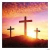 Three Crosses Resurrection Backdrop -Party Decorations Sales Shop three crosses resurrection backdrop13944428